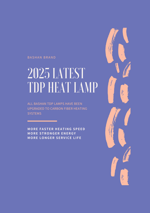 2025 the latest model Bashan Brand TDP Far Infrared Mineral Heat Lamp Light Therapy - Double Headed