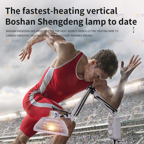 The most lightweight floor model TDP far infrared mineral heat lamp with  red light theraphy