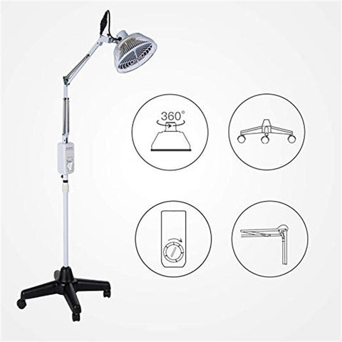 Bashan Brand Standing Model TDP-166F Far Infrared Mineral Heat Lamp FDA Approved